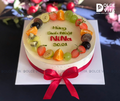 [2897] Green Tea Lemon - Bánh mousse trà xanh mát lạnh