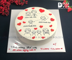 650 (120) Vẽ hình hành trình hôn nhân - Kỷ niệm ngày cưới