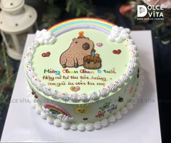 [2072] (90) Bánh sinh nhật Capybara – Bánh vẽ hình theo sở thích