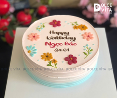 [2902] Bánh kem trang trí chi tiết nhẹ nhàng