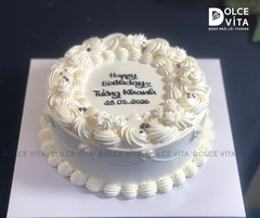 [3016] (30) Bánh Kem Tone Trắng Retro Cổ Điển Thanh Lịch