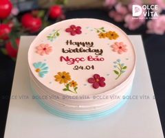 [2902] Bánh kem trang trí chi tiết nhẹ nhàng