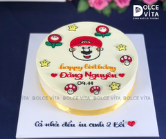 [0401] (60) Bánh sinh nhật vẽ Mario siêu xinh cho bé