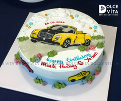 638 (100) Bánh vẽ xe mui trần
