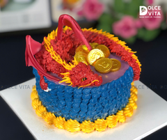 [1793] (250-300) Bánh Kem Tạo Hình Rồng Mạnh Mẽ – Nghệ Thuật & Ấn Tượng (đặt trước 3 ngày)