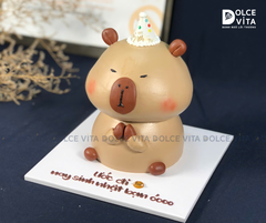 [1594] (300) Bánh kem tạo hình Capybara cực ấn tượng