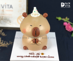 [1594] (300) Bánh kem tạo hình Capybara cực ấn tượng