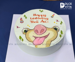 [3063] (120) Bánh vẽ nhân vật Sid – chú lười hài hước của Ice Age theo yêu cầu