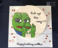 [1850] (50) Bánh kem troll -  vẽ meme Ếch xanh Pepe