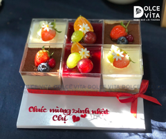 997 Set bánh ly nhiều vị trang trí trái cây