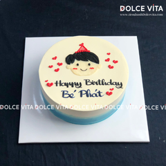 [1948] Bánh vẽ chibi khuôn mặt bé trai cho sinh nhật