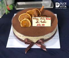 T025 - Tiramisu trang trí cam sấy - quế