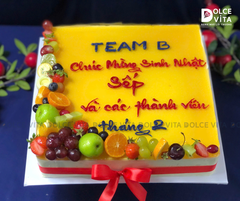 [1577] Bánh mousse chanh dây passion fruit hình vuông - Tươi mát và trang trọng