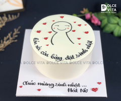 [1412] Bánh kem troll tối giản - bày đặt sinh nhật