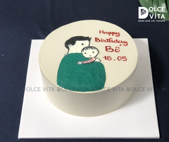 311 (70) Bánh vẽ hình cha bồng con