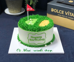 [996] (120) Bánh kem tái hiện sân golf/ gôn