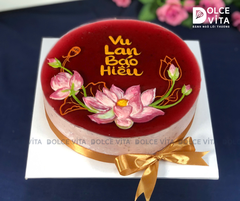 [1970] (70) Mulberry Yogurt (Mousse dâu tằm sữa chua) vẽ hoa sen thanh mát