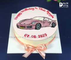 [1786] (80) Bánh Kem Vẽ Xe Porsche – Món Quà Biến Ước Mơ Thành Phiên Bản Ngọt Ngào