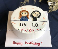 [1811] (80) Bánh vẽ chibi (phác họa theo hình chụp) quà tặng đặc biệt cho nhóm bạn