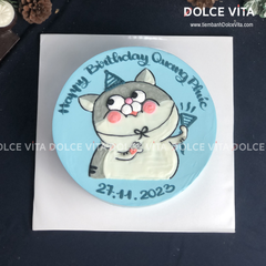 [063] (60) Bánh kem lầy lội vẽ chú Mèo Ami