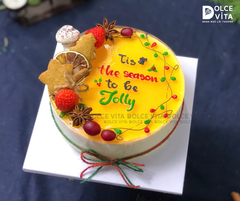 N001 (10-15-25-30) Passion Fruit Mousse (Christmas cake - Bánh giáng sinh/ Noel)