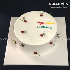 [2867] Bánh kem vẽ quả cherry ngọt ngào