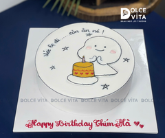 [3065] (20) Bánh kem vẽ nhân vật hài hước cho sinh nhật bạn bè, đồng nghiệp..
