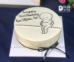 [1992] (20) Bánh kem vẽ bụng bự hài hước tặng sinh nhật bạn