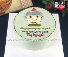 [0134] (30) Bánh sinh nhật vẽ chibi chân dung nam