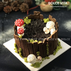 G003 (60-80-120) Brownie (Bánh gốc cây giáng sinh/ Christmas/ Noel) (Đặt trước 3 ngày)
