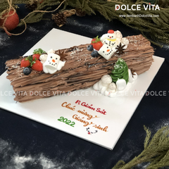 M035 Bánh khúc cây (Christmas log)