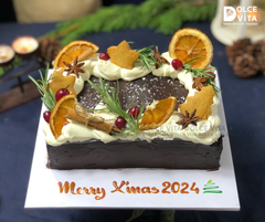 N703 (20-40-60) Brownie hình chữ nhật (Bánh giáng sinh/ Noel/ Christmas cake) trang trí bánh quy gừng