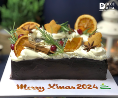 N703 (20-40-60) Brownie hình chữ nhật (Bánh giáng sinh/ Noel/ Christmas cake) trang trí bánh quy gừng