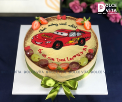 [2062] (65) Bánh vẽ xe Đua Lightning McQueen dành tặng cho fan nhí yêu tốc độ