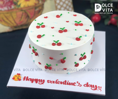 [2868] Bánh kem vẽ quả cherry ngọt ngào