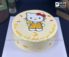 [3100] (70) Bánh Kem Vẽ Hình Hello Kitty – Món Quà Ngọt Ngào Cho Bé Gái