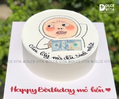 [1190] (30) Bánh kem hài hước - bựa cầm tiền