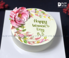 [1162] (90-120-180) Bánh kem 8/3 – Món quà nghệ thuật với tạo hình hoa bằng bay tại quận 7