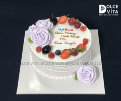 485 Berry Cake trang trí hoa