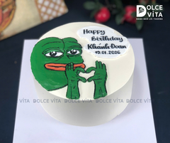 [1850] (50) Bánh kem troll -  vẽ meme Ếch xanh Pepe