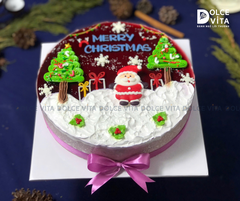 N301 Bánh mousse dâu tằm - mulberry Yogurt (Bánh giáng sinh/ Noel/ Christmas cake)