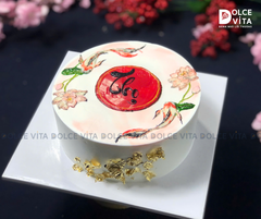 [1021] (110) Bánh sinh nhật Song ngư vọng nguyệt mừng Thọ