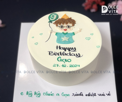 [1858] (40) Bánh vẽ bé trai - Quà tặng Thôi nôi - Sinh nhật ý nghĩa