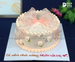 [1322] Bánh kem trang trí nơ nữ tính cho phái đẹp