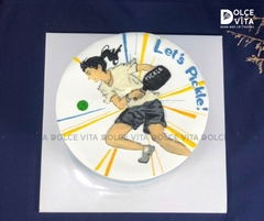 [2085] (90) Bánh kem sinh nhật chủ đề Pickleball tặng cho nữ
