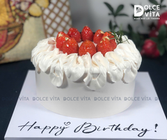 [2888]  (40-70-120-140) Bánh kem trang trí dâu tây cho mọi dịp