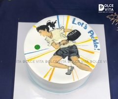 [2085] (90) Bánh kem sinh nhật chủ đề Pickleball tặng cho nữ