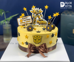 [3116] (140) Bánh kem vẽ robot Bumblebee – Món quà cho fan Transformers