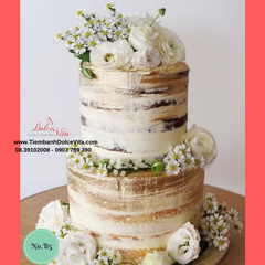 Bánh cưới trần (semi naked/ naked wedding cakes)