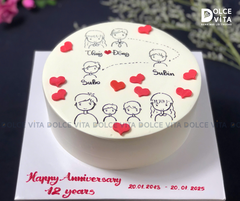 650 (120) Vẽ hình hành trình hôn nhân - Kỷ niệm ngày cưới